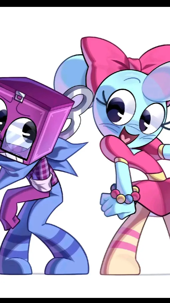 ai character: Boxten and poppy background