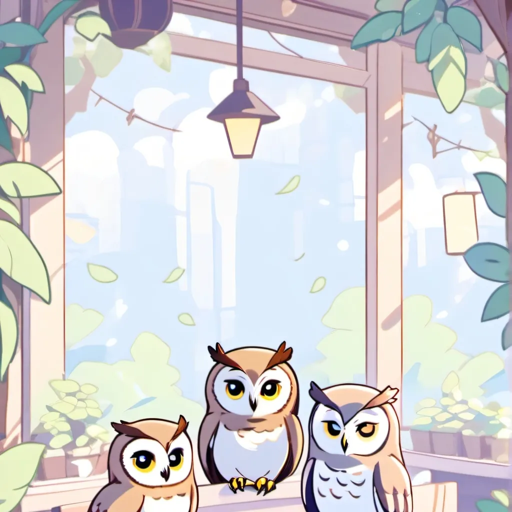 chat with ai character: owl cafe