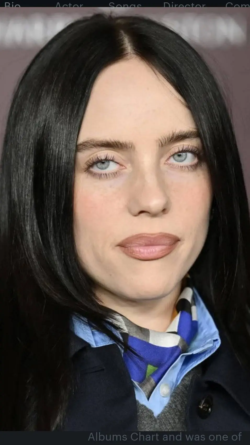 ai character: Billie Eilish  background