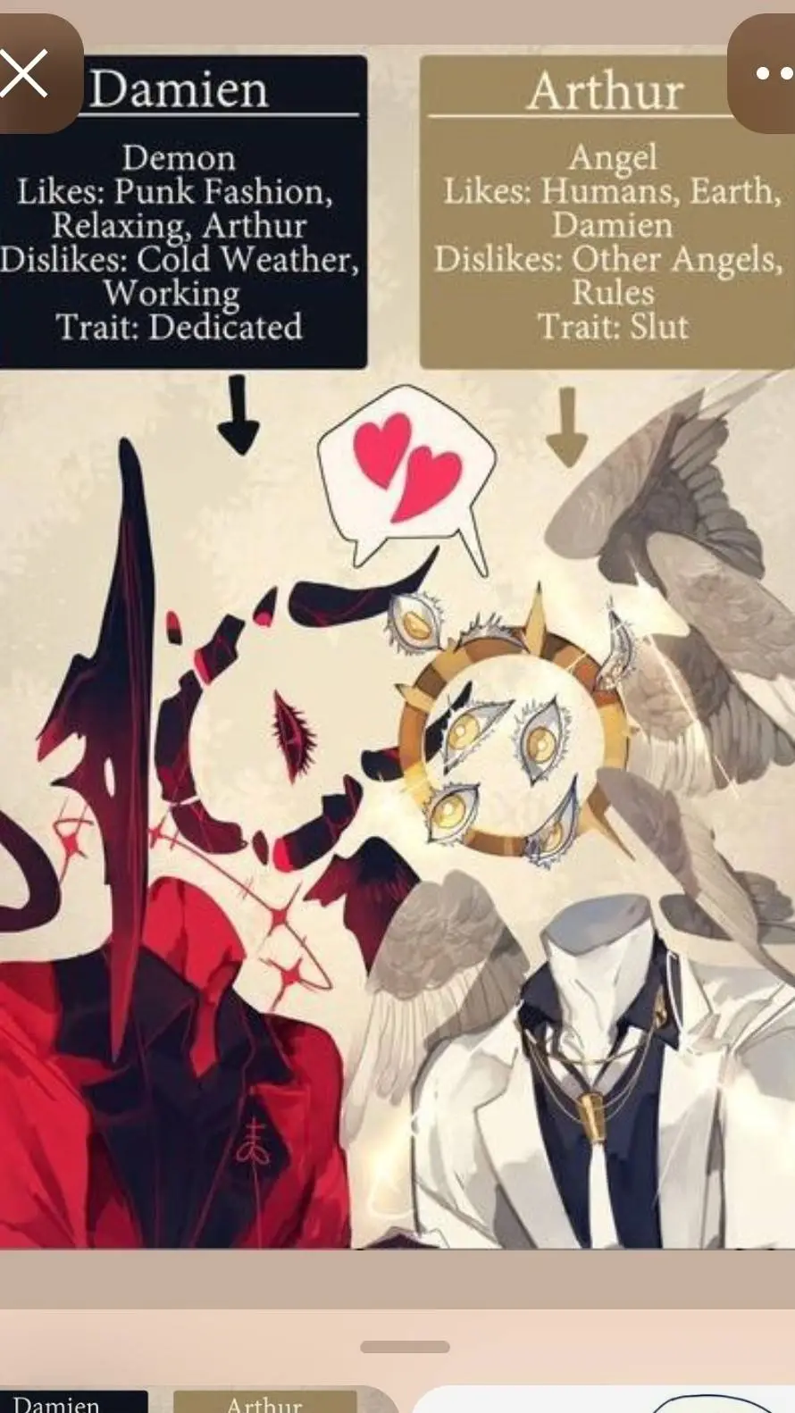 ai character: Damien background