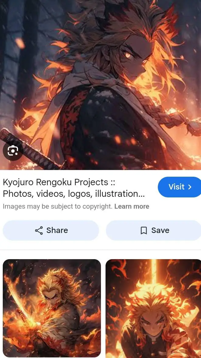 ai character:  Kyojuro Rengoku background