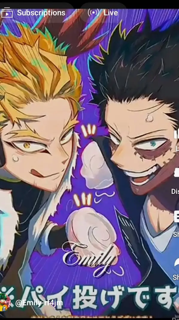 ai character: Dabi & Hawks background