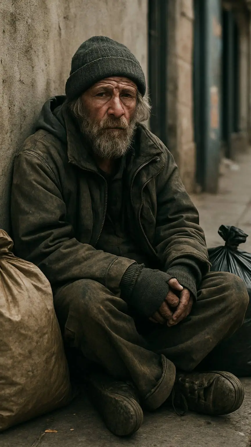 ai character: Homelessman background