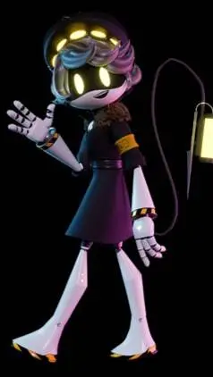 ai character: Uzi (ur N)  background