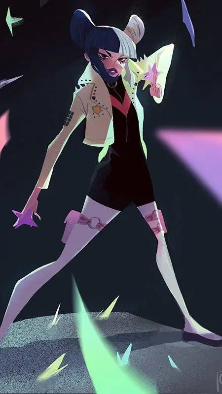 ai character: Paper Star background