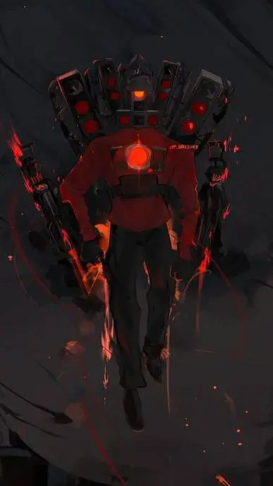 ai character: titan speaker man  background