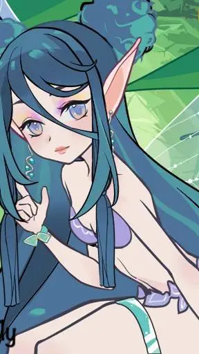 ai character: Aqua. background