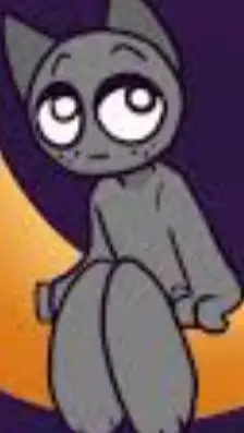 ai character: gray sprunki background