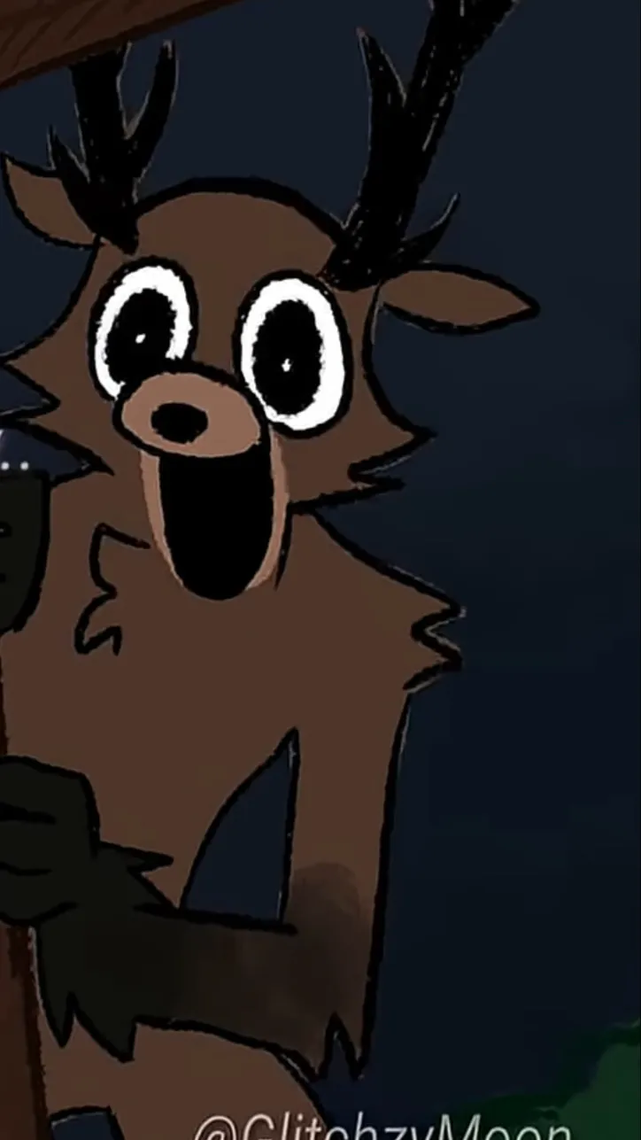 ai character: Deer background