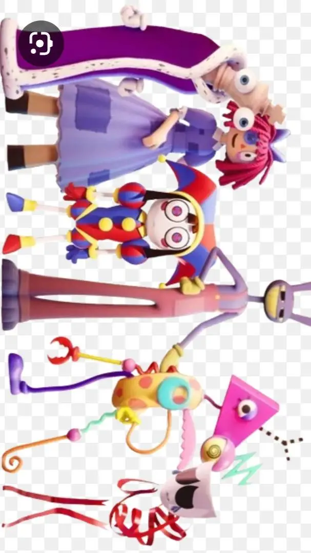 ai character: digital circus background