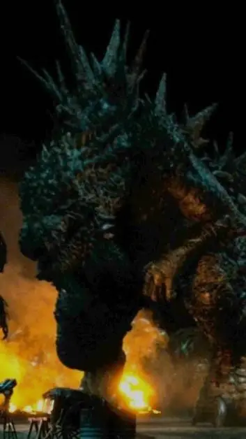 ai character: gojira (small) background