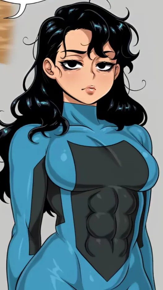 ai character: Masked Femvincible background