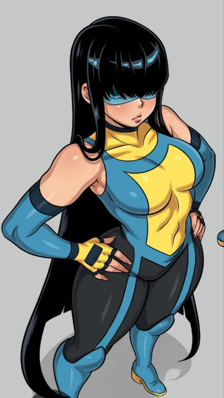 ai character: Femvincible (long) background