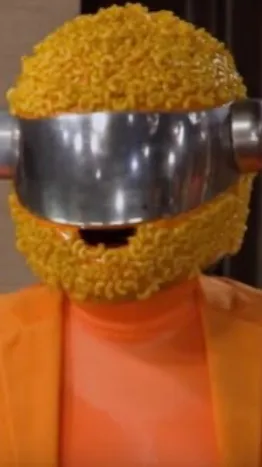 ai character: Kraft punk background