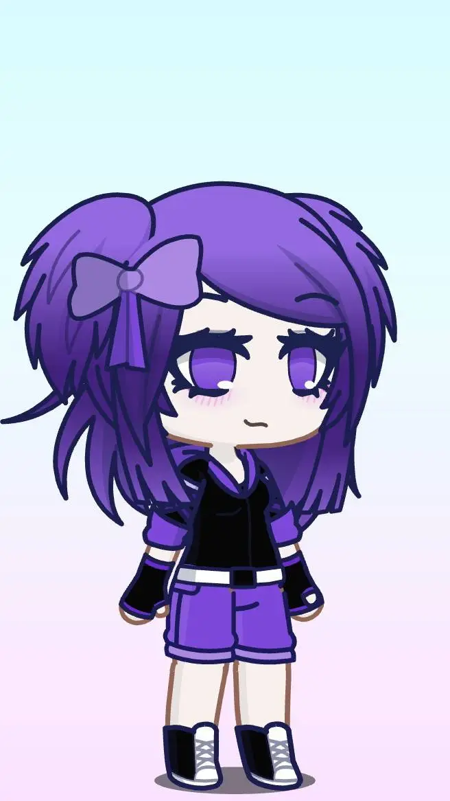 ai character: Violet background