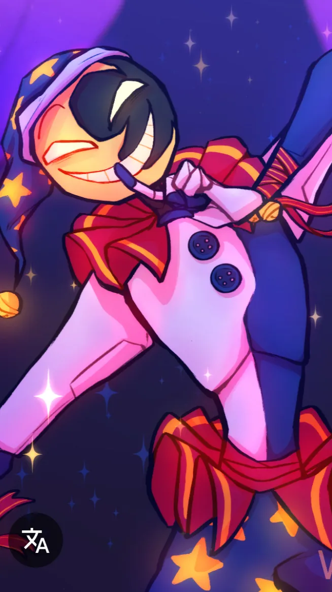 ai character: Moon drop ￼ background