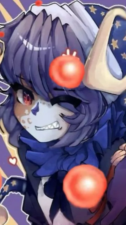 ai character: Moon drop background