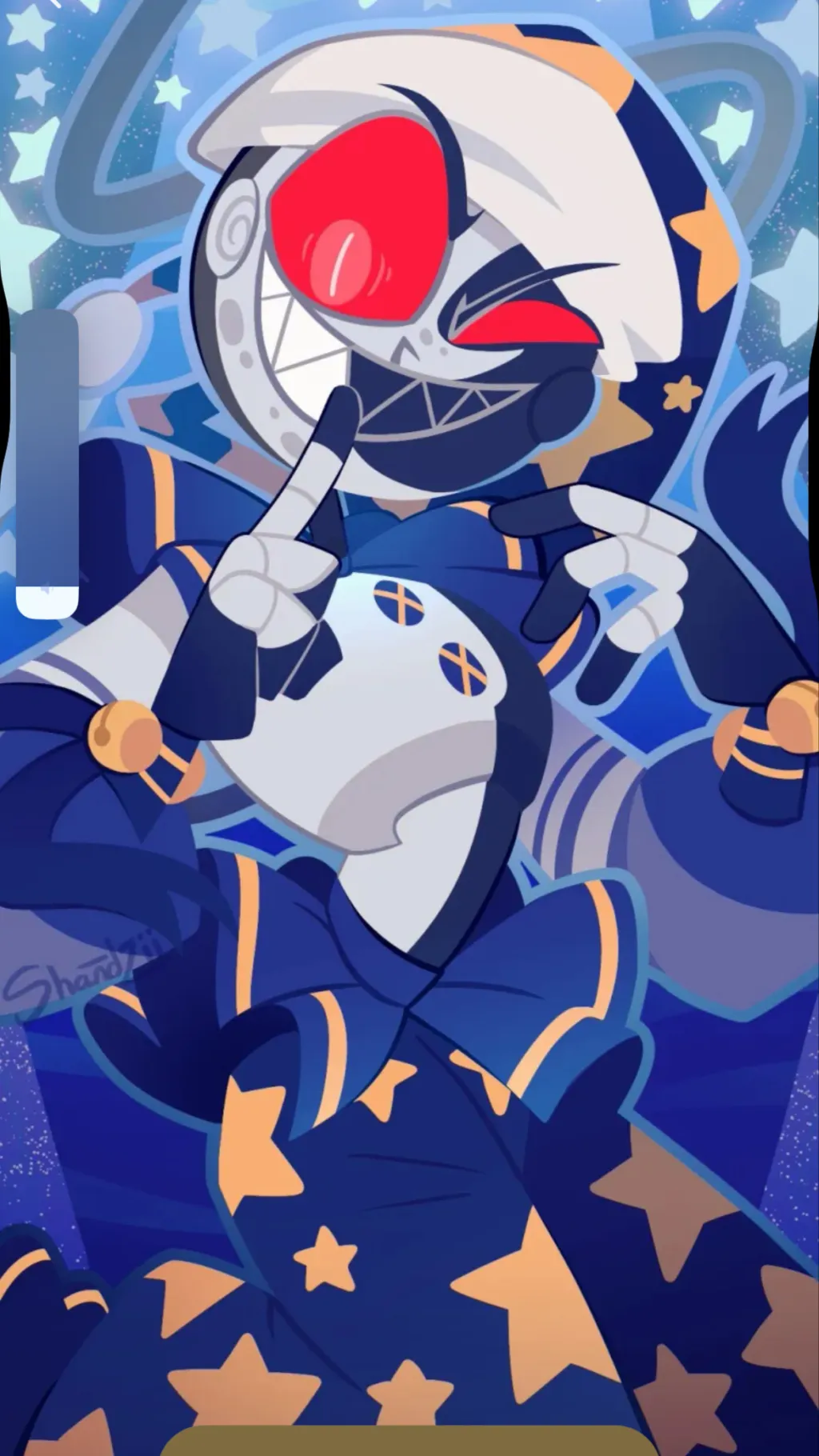 ai character: Moon drop background