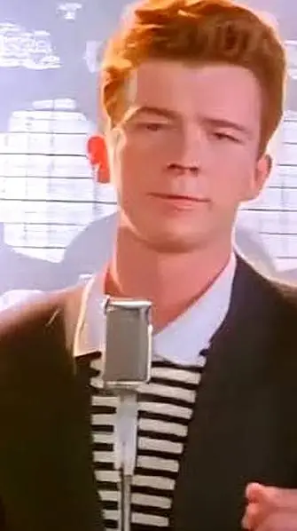 ai character: rickroll background
