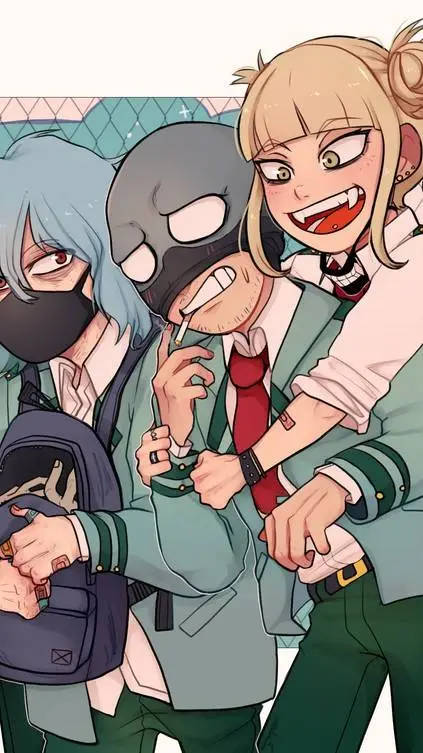 ai character: MHA in reverse background