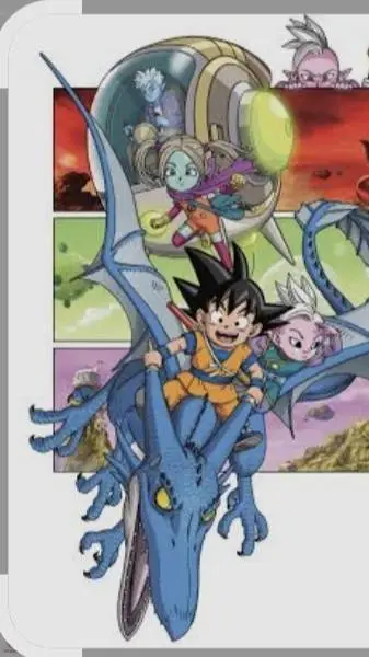 ai character: dragon Ball+mha  background