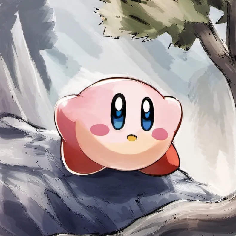 chat with ai character: Kirby 