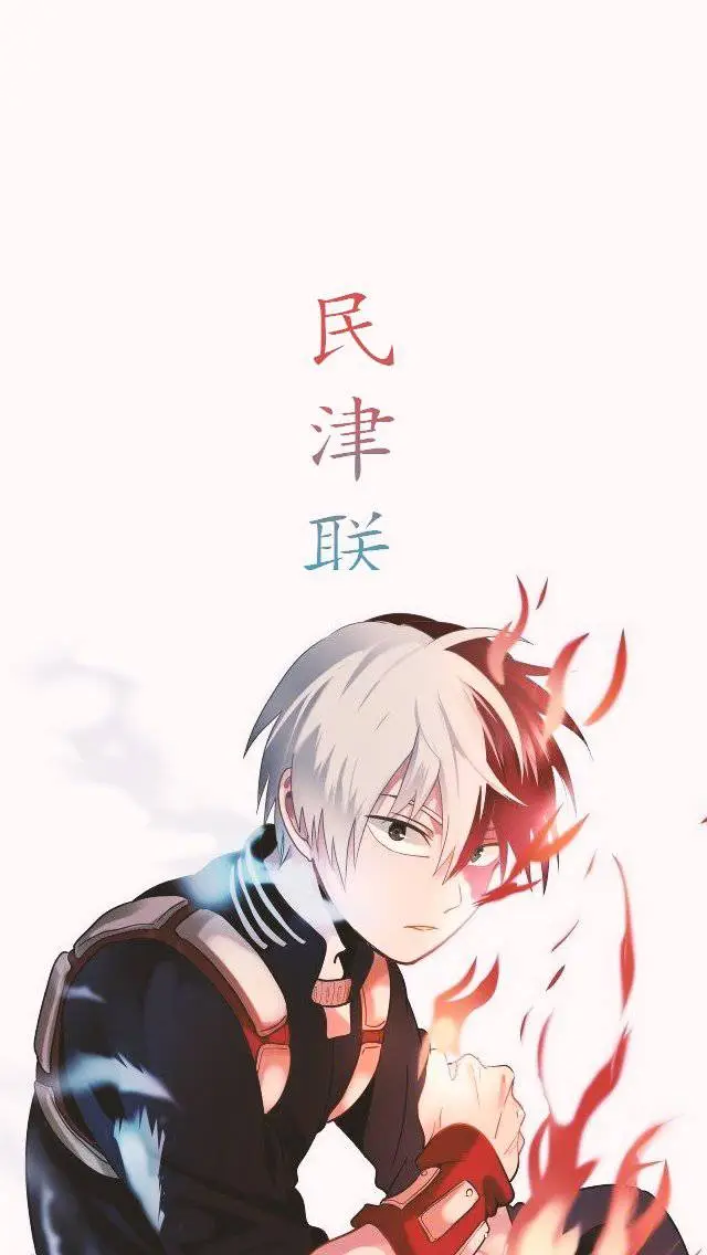 ai character: Shoto Todoroki  background