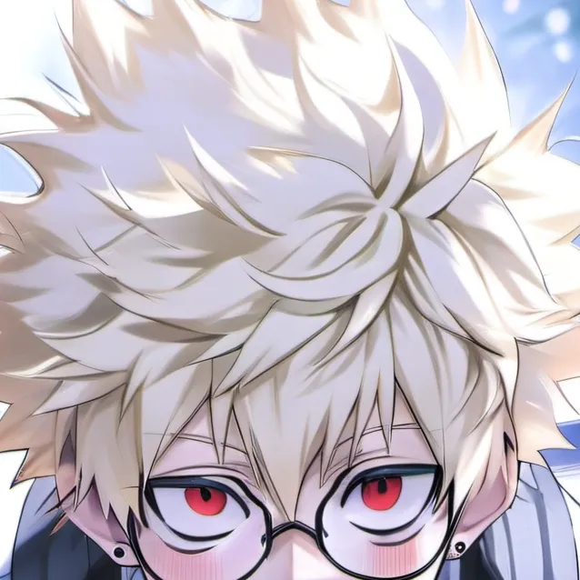 chat with ai character: bakugo glasses