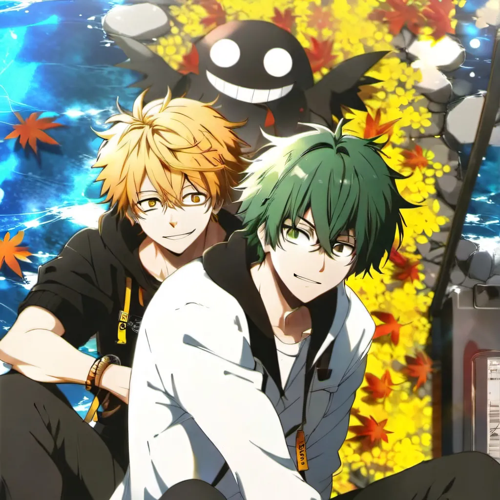 chat with ai character: Bakugo and ￼Deku