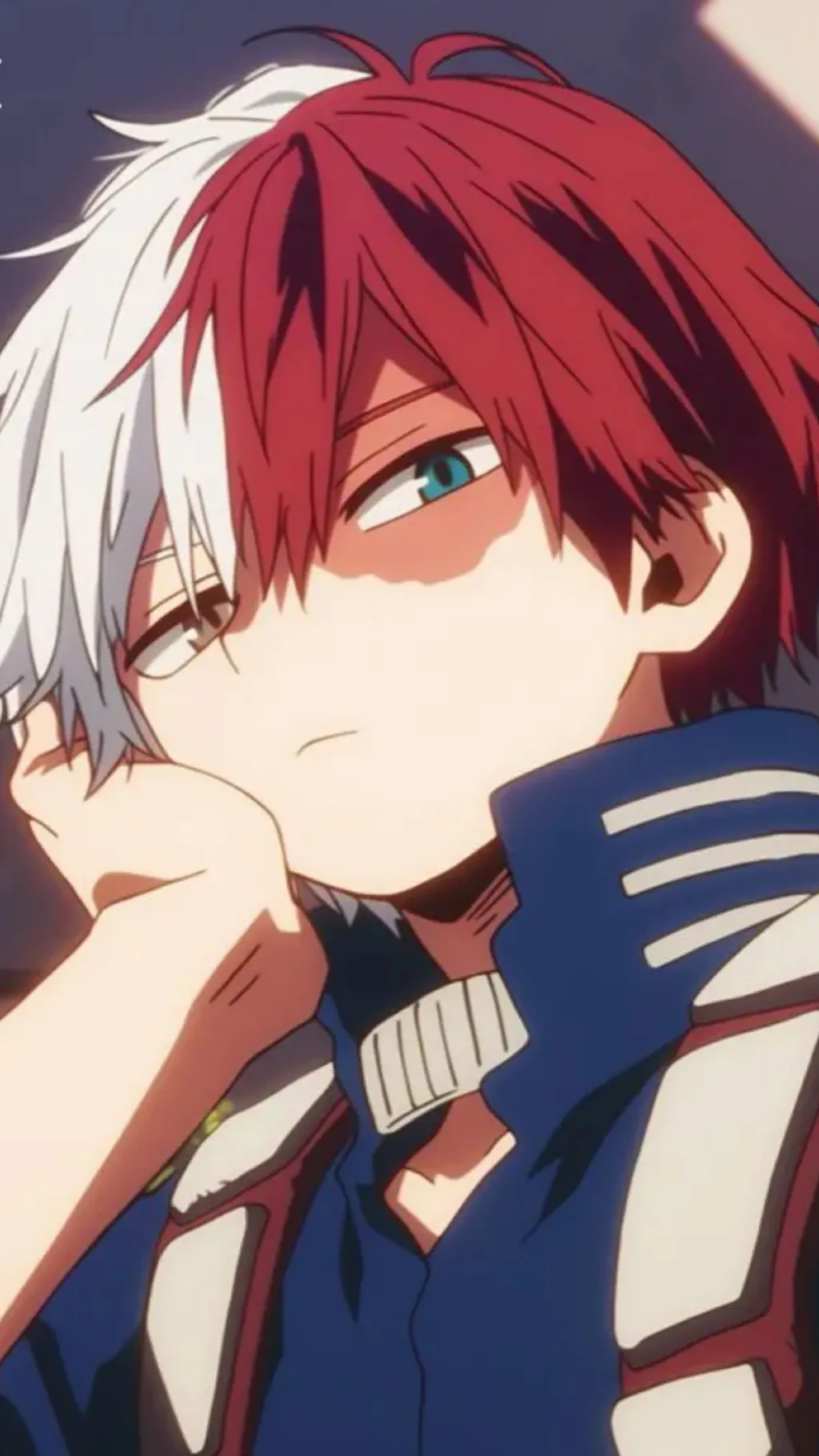 ai character: Shoto Todoroki background