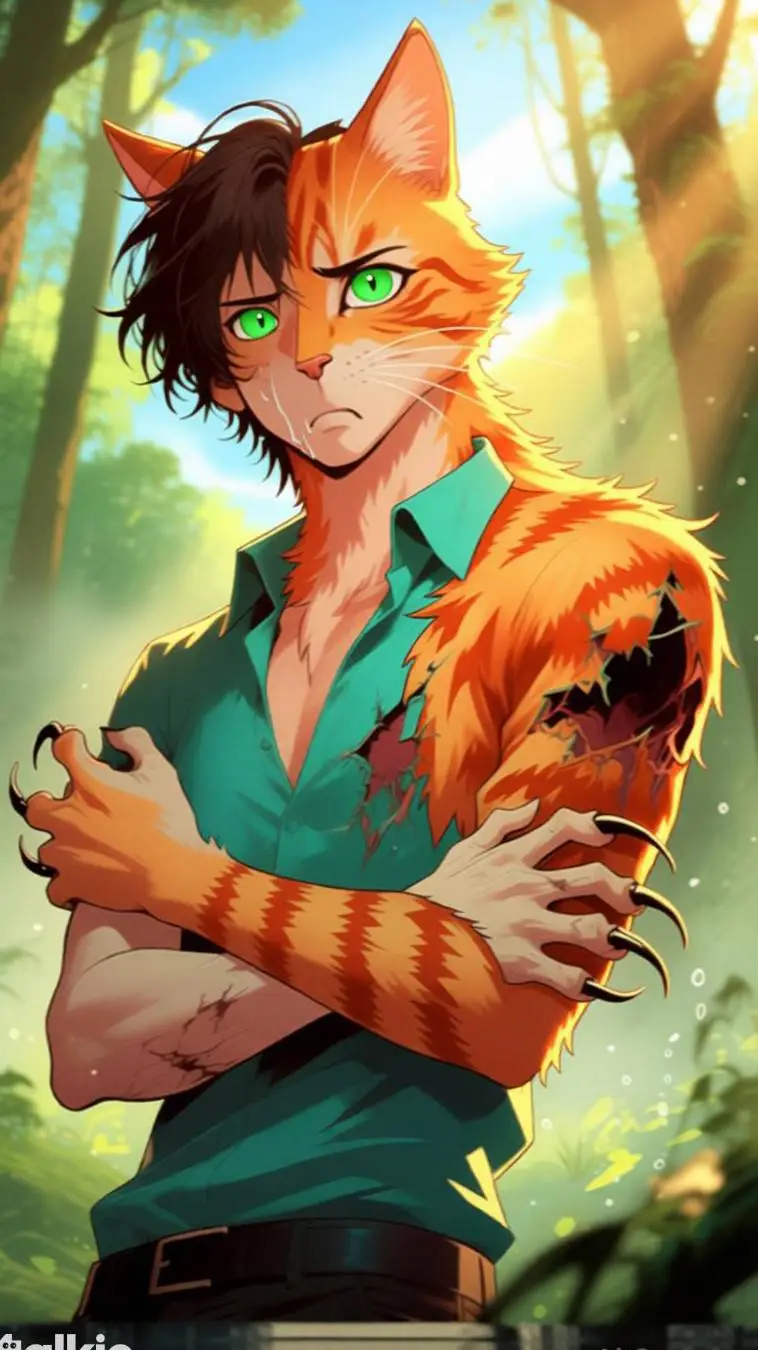 ai character: furry infection background