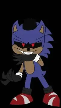 ai character: nightmare sonic  background