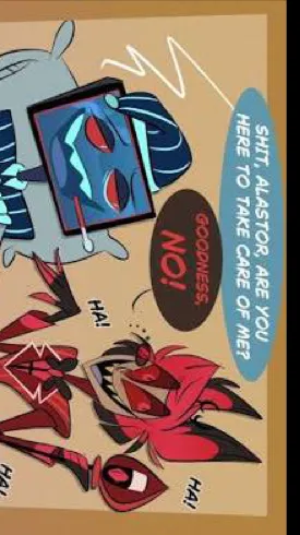 ai character: Hazbin but sick background