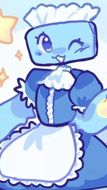ai character: Tissue Box! Tisha! background