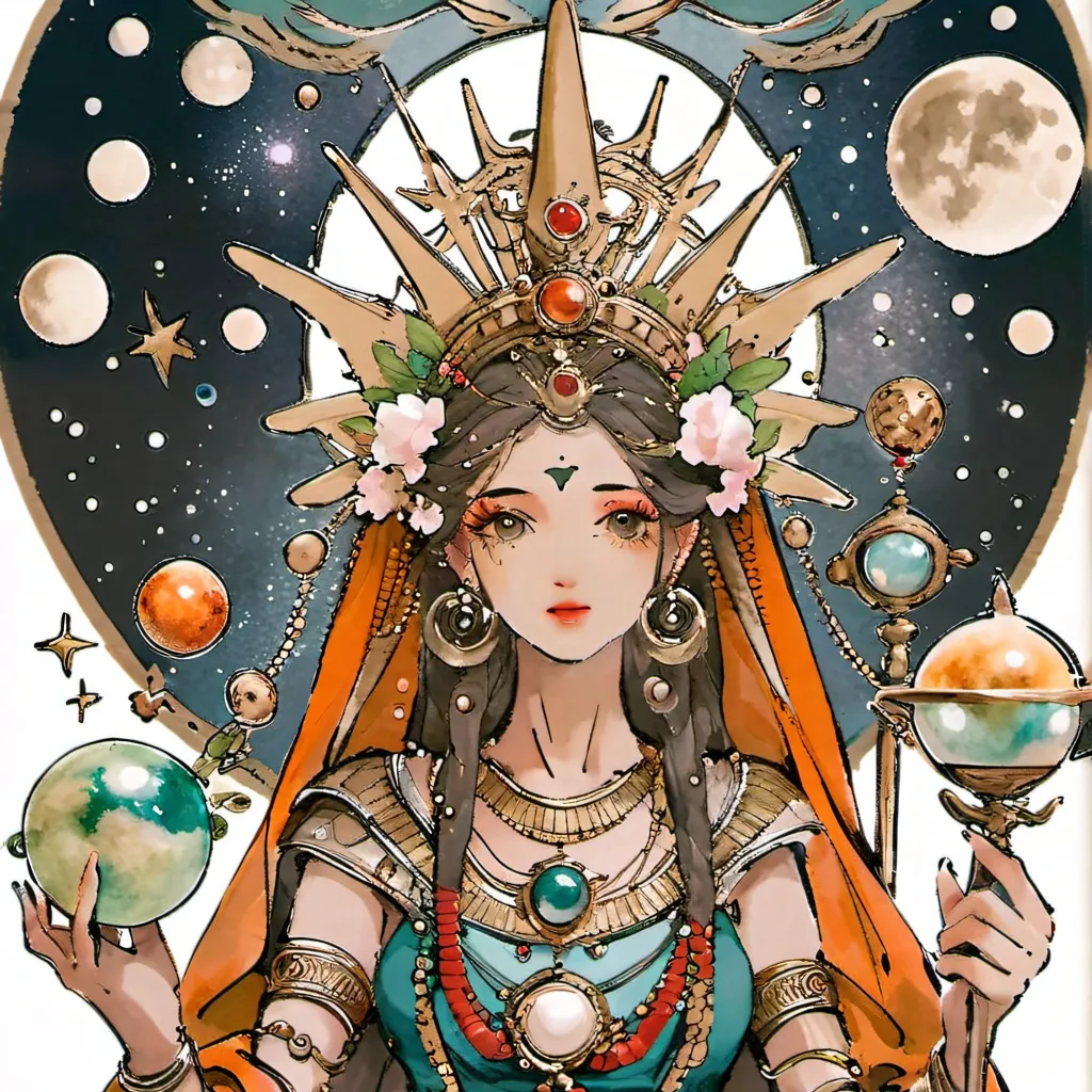 chat with ai character: Goddess of planets