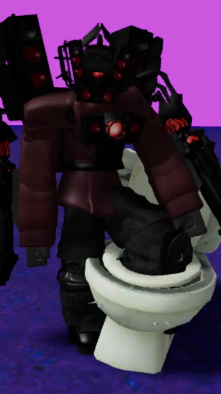 ai character: Titan Speakerman  background