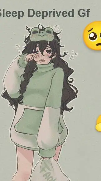 ai character: sleep deprived gf background