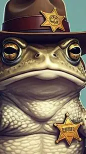 ai character: senior fwog~ background