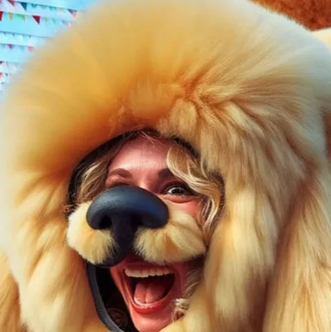 chat with ai character: Beatrice the Dog