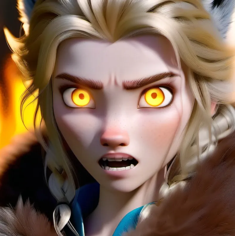 chat with ai character: Werewolf Elsa 2