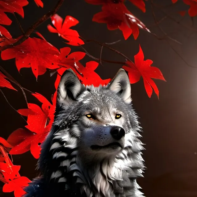 chat with ai character: adult wolf
