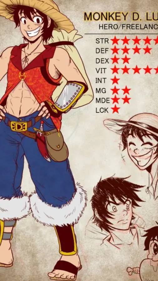 ai character: one piece AU  background