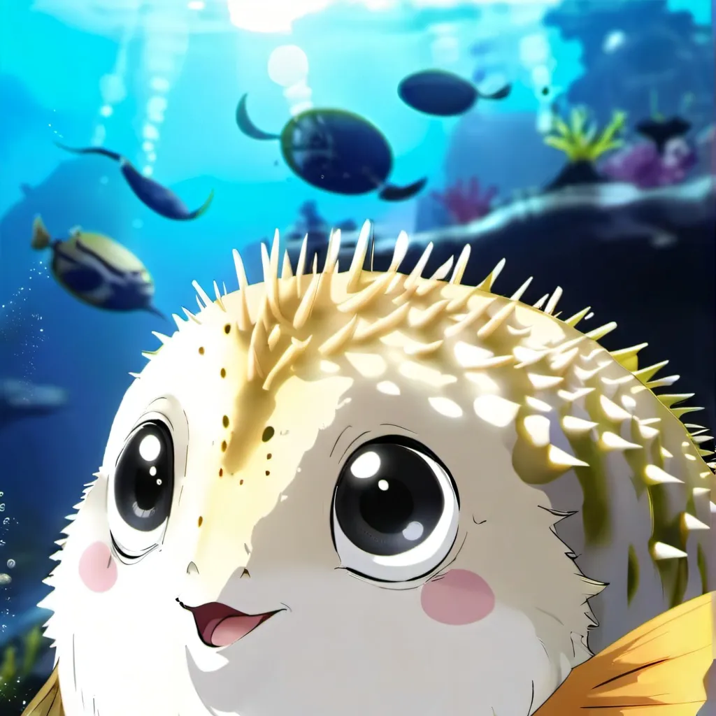 chat with ai character: puffer fish
