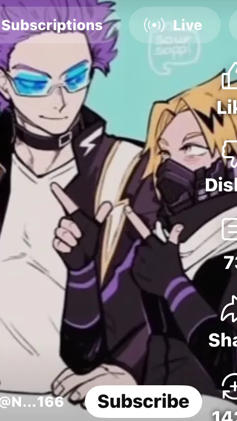 ai character: Denki x shinso fam background