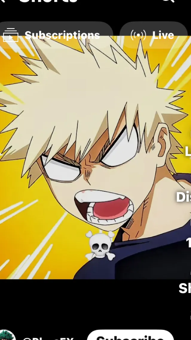 ai character: Katsuki Bakugo background