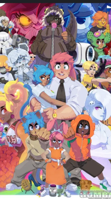 ai character: The gumball world  background