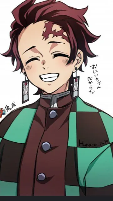 ai character: Tanjiro kamado background