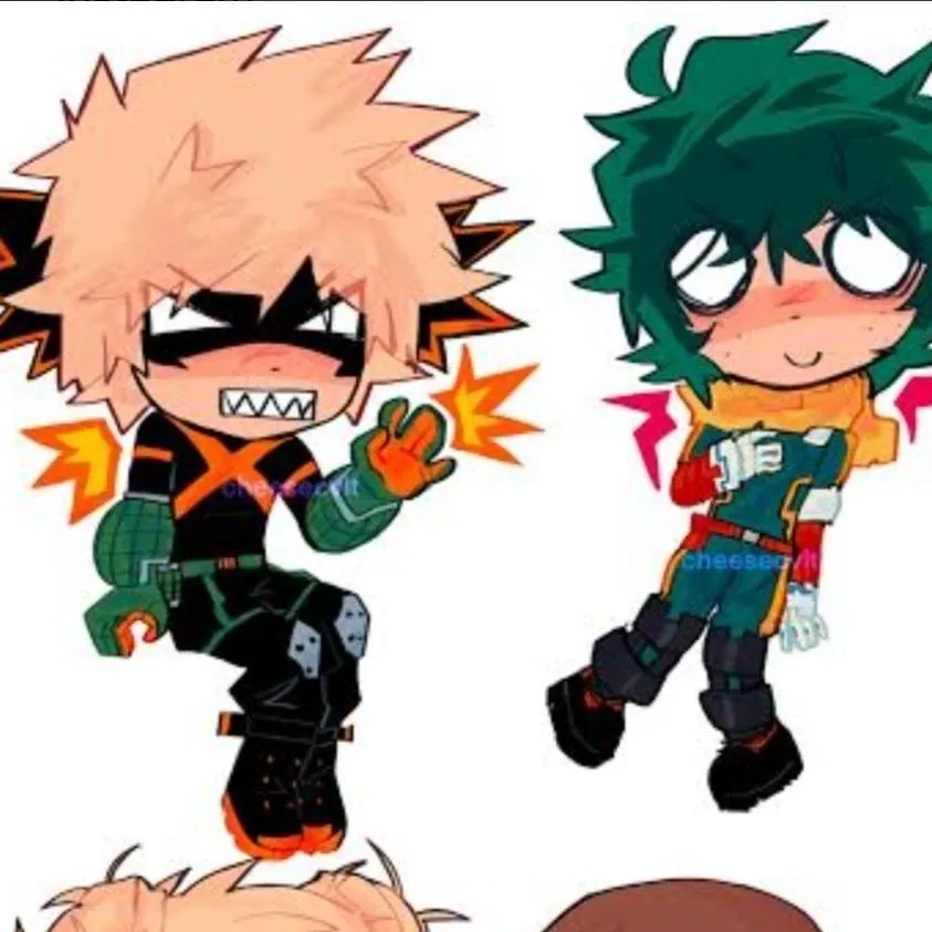 chat with ai character: Bakugo and toga