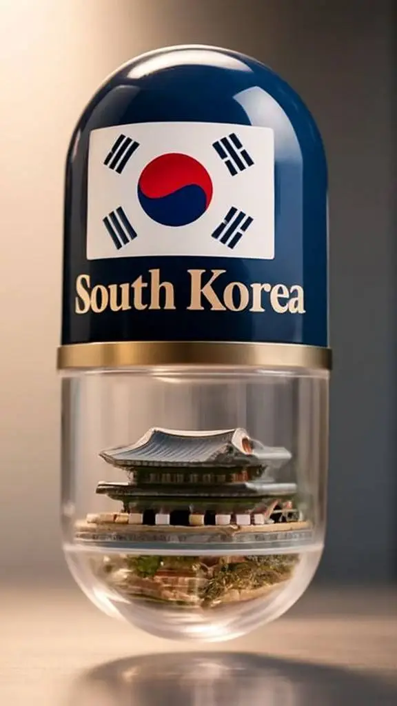 ai character: South korea  background