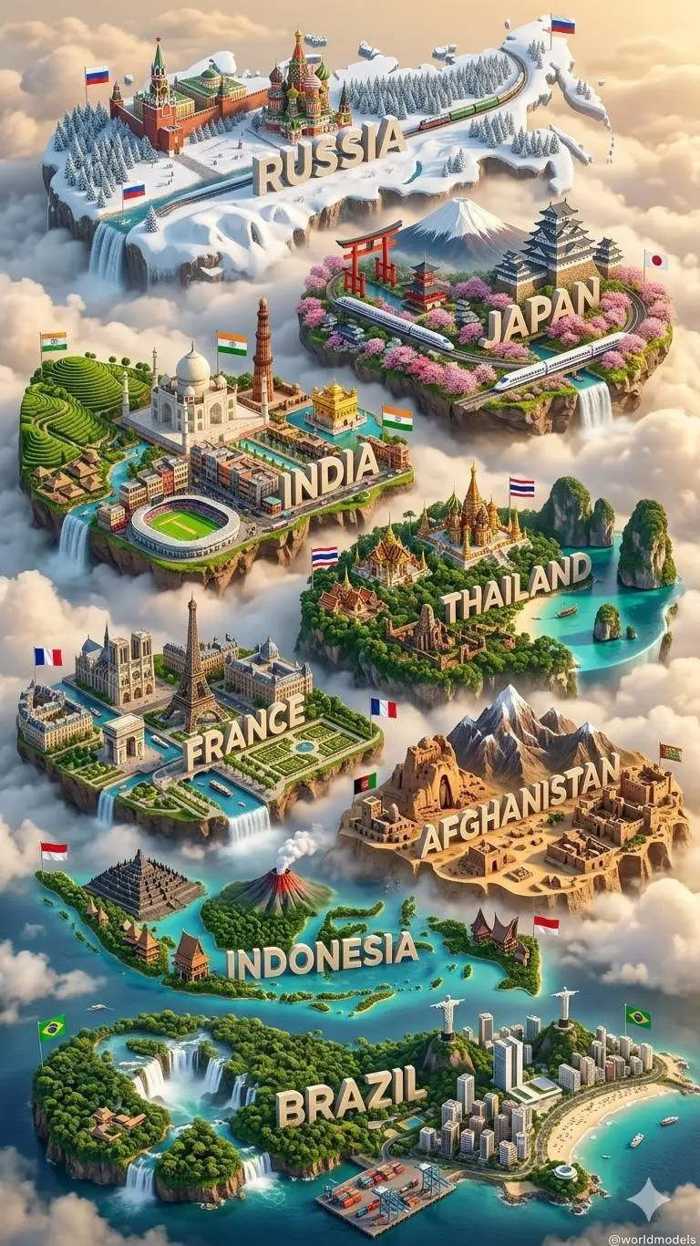 ai character: 8 countries background